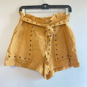 Moon River Tan‎ High Waist Shorts